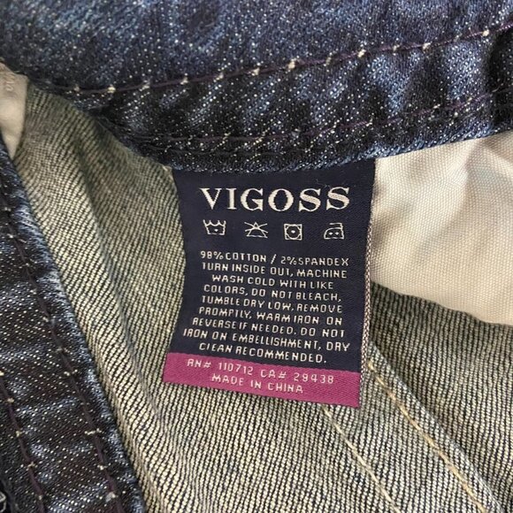 Vigoss The Chelsea Capri Jeans Women's Size 6 (29 x 22) Mid Rise Embellished - Picture 13 of 14
